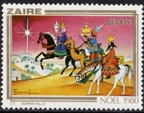 Stamp, Noel 1980, Zaire,  , Christmas