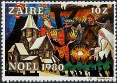 Stamp, Noel 1980, Zaire,  , Christmas