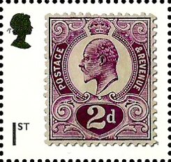 Stamp, King Edward VII stamp of 1910, United Kingdom of Great Britain & Northern Ireland,  , Stamps