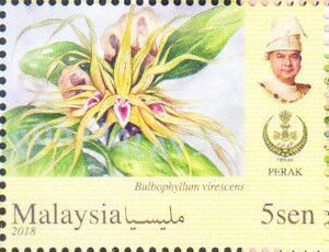 Stamp, Orchids of Malaysia, Federal Malay States,  , Orchids