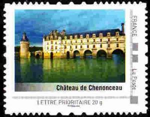 Stamp, Chateau de Chenanceau, France,  , Castles