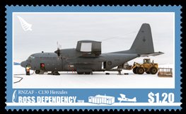 Stamp, C130 Hercules, Ross Dependency,  , Aircraft
