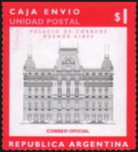 Stamp, Main Post Office, Buens Aires, Argentina,  , Post Offices
