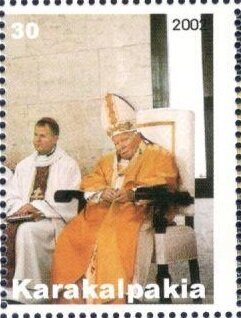 Stamp, John Paul II, Cinderellas,  , Popes