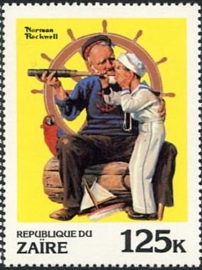 Norman Rockwell (1894-1978) Ships Ahoy