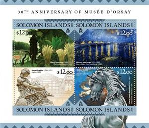 Mini Sheet, Musée d'Orsay, Solomon Islands,  , Paintings