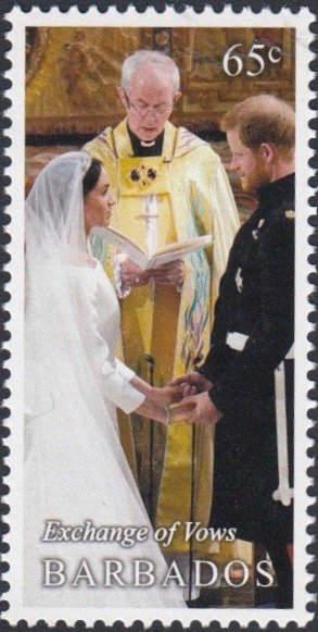 Stamp, Exchange of Vows, Barbados,  , Actors, Royalty, Weddings