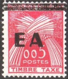 Overprinted “EA”