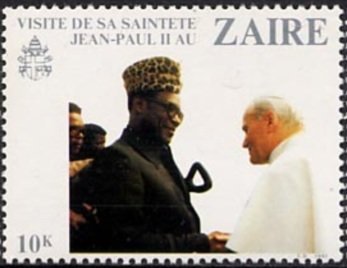 Visit of Johannes-Paulus II in Zaïre