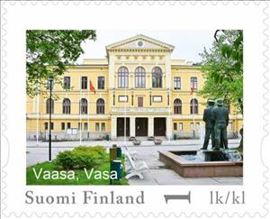 Stamp, Day of Stamps - Vaasa, Finland,  , Buildings, Statues