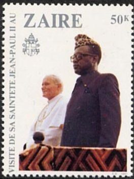 Visit of Johannes-Paulus II in Zaïre