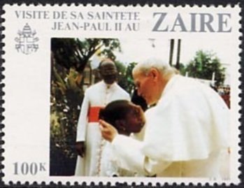 Visit of Johannes-Paulus II in Zaïre