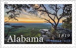 Stamp, Bicentenary of Alabama Statehood, United States of America,  , Landscapes, Trees