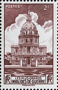 Stamp, Invalides, France,  