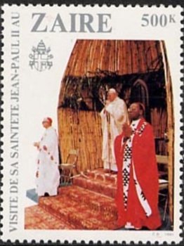 Visit of Johannes-Paulus II in Zaïre