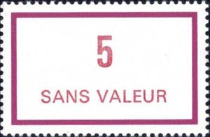 Stamp, Timbre fictif de cours d'instruction, France,  , Numbers