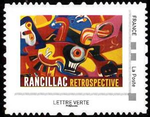 Stamp, The Art of Rancillac, France,  