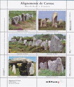 Mini Sheet, Alignements de Carnac, Morbihan, France, Cinderellas,  , Buildings, Landscapes, Plants (Flora), Rocks, Trees