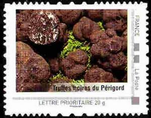 Stamp, Truffes noires du Perigord, France,  , Food, Gastronomy