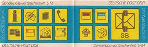 Booklet, Booklet-Postsymbole (Sonderpostwertzeichen), Germany, Democratic Republic,  , Famous People, Men, Politicians