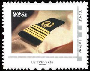 Stamp, The National Guard, France,  