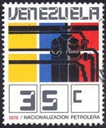 Stamp, Valve in oil pipeline, Venezuela,  