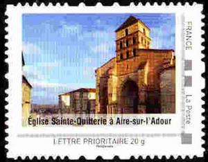 Stamp, Eglise Sainte-Quitterie à Aire-sur-L'Adour, France,  , Churches - Cathedrals - Basilicas - Chapels
