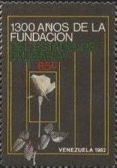 Stamp, 1300th anniversary of Bulgary, Venezuela,  