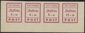 Stamp, Reconstruction, Germany, Local Post,  , Letters (Alphabet), Numbers