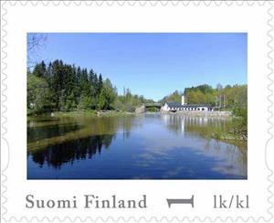 Stamp, Day of Stamps - Vantaa, Finland,  , Lakes, Landscapes, Trees