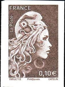Stamp, Marianne, France,  , Famous People, Symbols