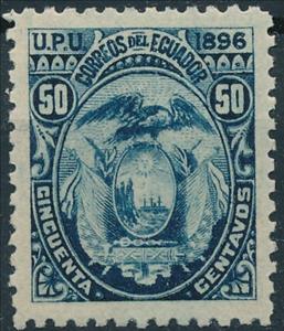 Stamp, Coat of Arms UPU 1896, Ecuador,  , Coats of Arms