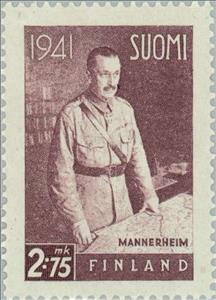 Stamp, Carl Gustav Emil von Mannerheim, Marshall, Finland,  , Famous People, Generals, Uniforms