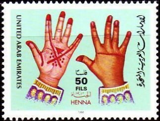 Henna drawings on hands