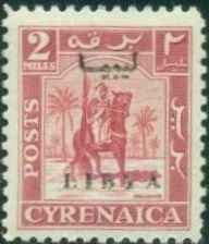 Cyrenaica, Overprinted in Black