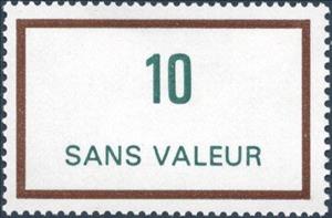 Stamp, Timbre fictif de cours d'instruction, France,  , Numbers
