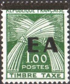 Overprinted “EA”