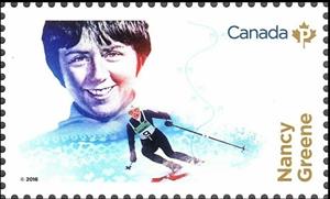 Stamp, Nancy Greene, Canada,  , Skiing, Sports, Winter Sports, Women