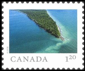 Stamp, Point Pelee National Park (ON), Canada,  , Landscapes, Sea