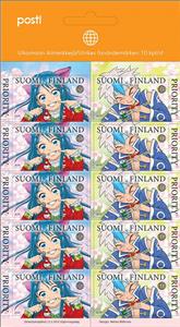 Booklet Pane, Echoes of Japan, Finland,  , Cartoons, Comics
