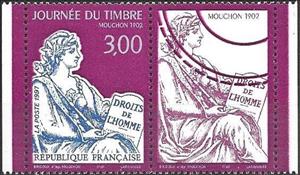 Stamp, Type Mouchon, France,  , Philately, Stamp Day, Stamps