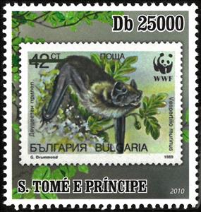Stamp, Stamp on the stamp, Cinderellas,  , Animals (Fauna), Bats, Stamps