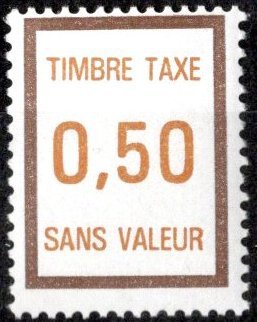 Timbre fictif de cours d'instruction