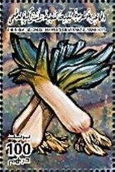 Stamp, Leeks, Libya,  , Vegetables