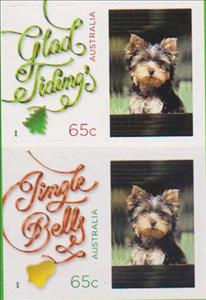 Se-tenant, Christmas 2018 Personalized Stamps, Australia,  , Christmas, Dogs