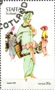 Stamp, Fashion 1913, Cinderellas,  , Clothing