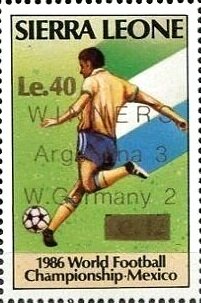 "WINNERS / Argentina 3 / West Germany 2”