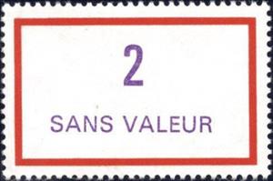 Stamp, Timbre fictif de cours d'instruction, France,  , Numbers