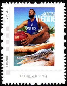 Stamp, Les geants de Vienne, France,  