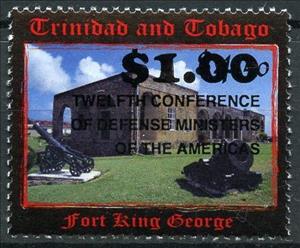 Stamp, 12th Conference of Defense Ministers of the Americas, Trinidad and Tobago,  , Conferences, Diplomacy, Fortresses / Strongholds